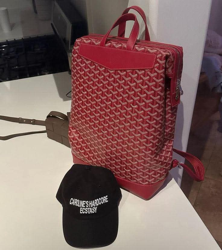 Goyard Goyardine Calfskin Cisalpin MM Backpack Red