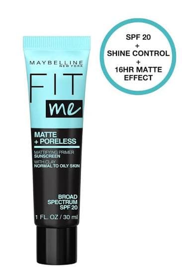 Maybelline Fit Me Matte & Poreless Mattifying Primer SPF 20 30ml - image 2