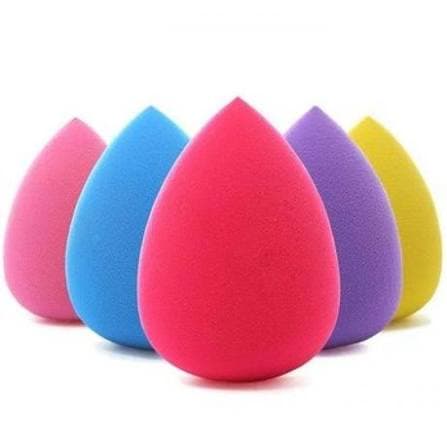 5 Piece Foundation Blending Microfiber Makeup Sponges
