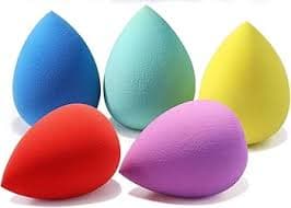 5 Piece Foundation Blending Microfiber Makeup Sponges - image 2
